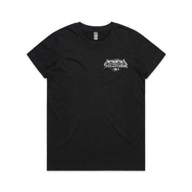 99 Psycho Clowns Black Print Ladies Tee